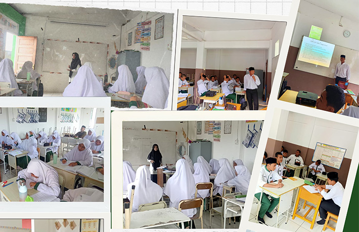 Siswa MAT Daarut Tahfizh Al Ikhlas Berkreasi dalam Micro Teaching