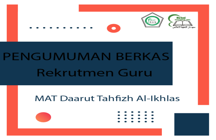 Pengumuman Kelulusan Administrasi Rekrutmen Tenaga Pendidik MAT-DTI 2025